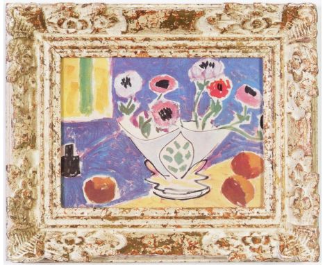 HENRI MATISSE, Still Life, off set lithograph, French Montparnasse frame, 12cm x 17cm. 
