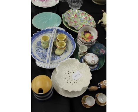 Porcelain, to include Fortnum &amp; Mason, Noritake, Cornish ware, Royal Winton, miniature Japanese tea set, porcelain boots,