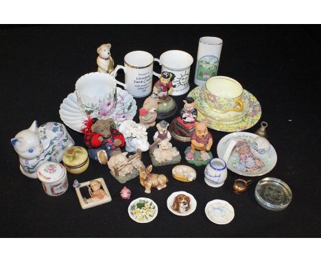 Decorative china, to include tea cups and saucers, figures, dishes etc. (qty)