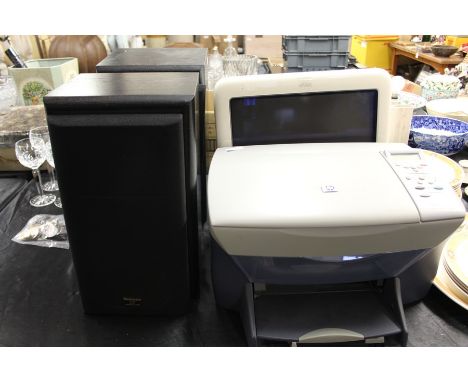 Pair of Technics SB-CS55 speakers, together with a HP PSC-750 print and an eMac (4)