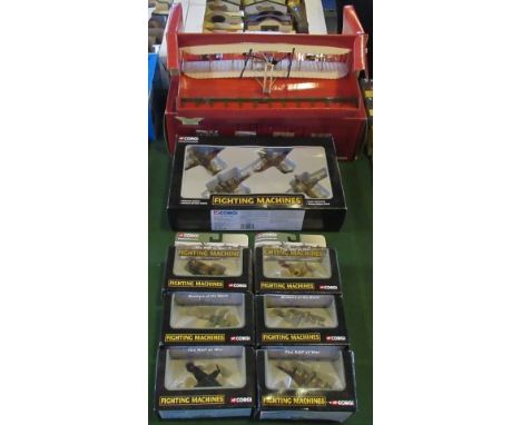 A Corgi Limited Edition The Wright Flyer 1:32 scale, together with a quantity of Corgi aircraft from the Fighting Machine ser