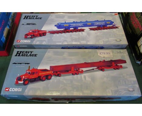Two Corgi Heavy Haulage sets, Northern Island Carriers, together with Siddle C. Cook, in original boxes (unused).