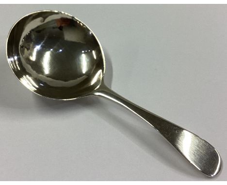 PETER & ANN BATEMAN: A plain Georgian silver caddy spoon. London 1818. Approx. 13 grams.