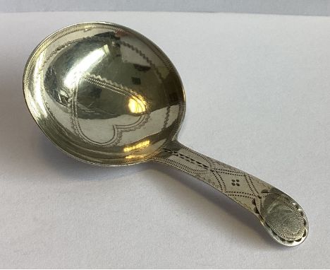 An attractive Georgian silver caddy spoon with heart-shaped decoration. London. By GB. Approx. 8 grams.