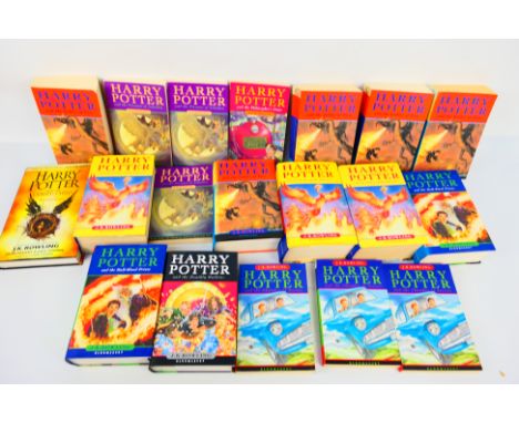 A collection of Harry Potter novels to include first editions. [W]