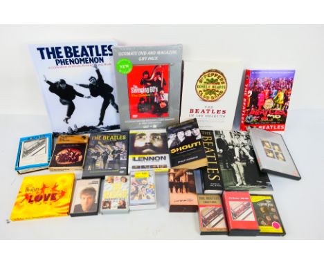 The Beatles - Lot to include cassette tapes, compact discs, 8 Track, various literature. [W]