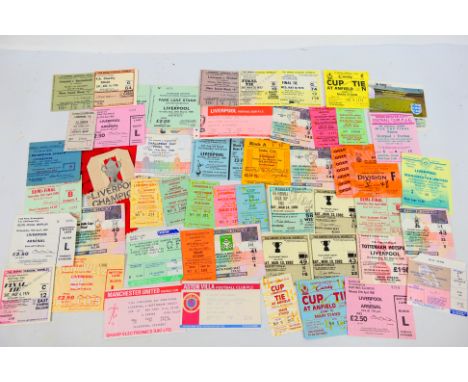 Liverpool Football Club - A collection of ticket stubs, 1960's and later , home games, cup games including finals, European g