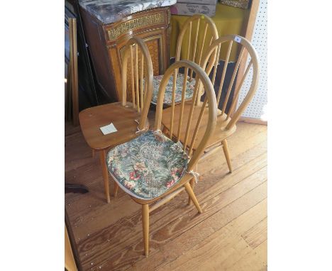 Four Ercol kitchen chairs