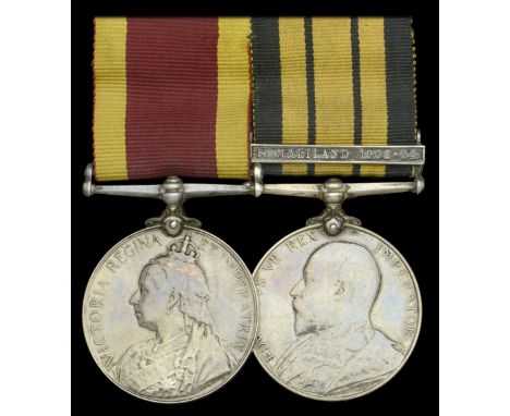 Pair: Major H. H. Nurse, 122nd Rajputana Infantry  China 1900, no clasp (Captn: H. H. Nurse. 22d Bo: Infy); Africa General Se