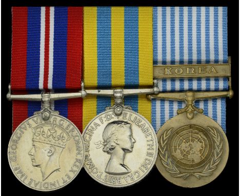 An extremely rare ‘Korean War’ group of three awarded to Senior Nursing Sister Miss Mary E. Hereford, Queen Alexandra’s Royal