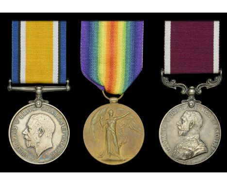 Three: Gunner W. A. Branton, Royal Garrison Artillery  British War and Victory Medals (4535 Gnr. W. A. Branton. R.A.); Army L