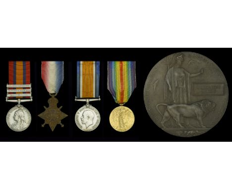 Four: Battery Quarter-Master Sergeant W. J. Walters, Royal Field Artillery, who died in France in May 1915  Queen’s South Afr