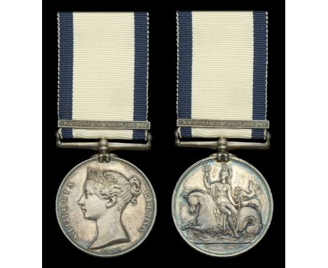Naval General Service 1793-1840, 1 clasp, Nassau 22 March 1808 (James Moullen, Gunner.) attractively toned, some light scratc
