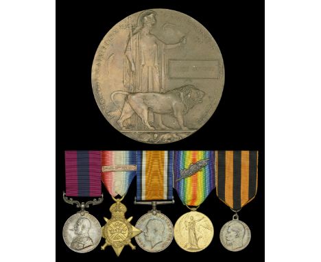 A fine Great War ‘Western Front’ D.C.M. and Russian Medal of St George group of five awarded to Private Percy Gunner, 1st and