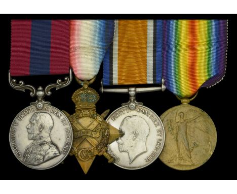 A Great War ‘German Spring Offensive’ 1918 D.C.M. group of four awarded to Sergeant A. Kennedy, 8th Battalion, Argyll and Sut