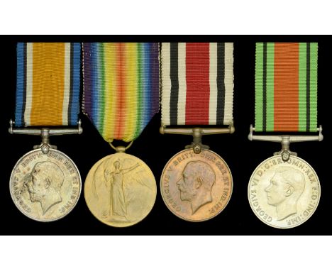 Four: Private H. C. Jones, Oxfordshire and Buckinghamshire Light Infantry British War and Victory Medals (285029 Pte. H. C. J