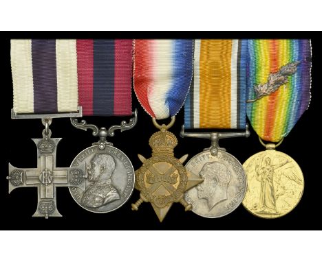 A Great War ‘Western Front’ M.C., ‘Gallipoli - Third Battle of Krithia’ D.C.M., group of five awarded to Captain R. Hashim, C