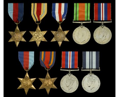 Five: Attributed to J. Greaves 1939-45 Star; Africa Star; France and Germany Star; Defence and War Medals 1939-45, with Army 