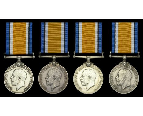 British War Medal 1914-20 (4) (8162 Vol. F. L. Holdrons, Bo. Vol. Rfls.; 1542 Pte. B. G. Pires, Bombay Bn. I.D.F.; 161 Pte. R