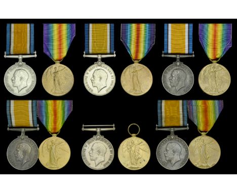 Pair: Acting Bombardier J. A. Corp, Canadian Field Artillery British War and Victory Medals (91362 A. Bmbr. J. A. Corp. C.F.A