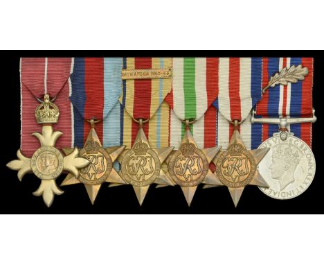 An unusual Second World War O.B.E. group of six awarded to Wing Commander G. W. Houghton, Royal Air Force Volunteer Reserve, 