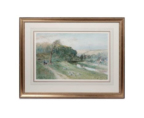 Thomas Swift Hutton(1865-1935)"Morpeth",signed, titled, and dated 1928,watercolour,33 x 51cms, in frame.