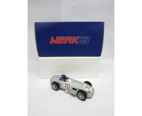 A boxed Werk83 1:18 scale diecast W1801805 Mercedes-Benz W196 Formula 1 racing car, 1955, Juan-Manuel Fangio