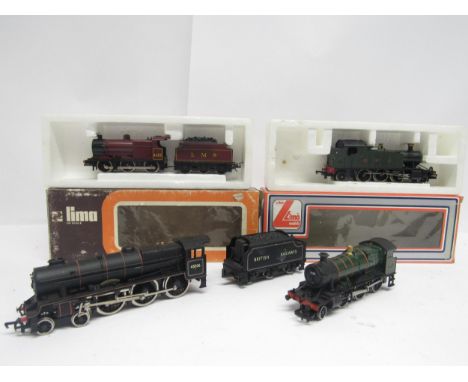 Two boxed Lima 00 gauge model railway locomotives to include 1702M LMS 0-6-0 no.4638 and 5111M GWR 2-6-2 no.4589 (boxes worn)