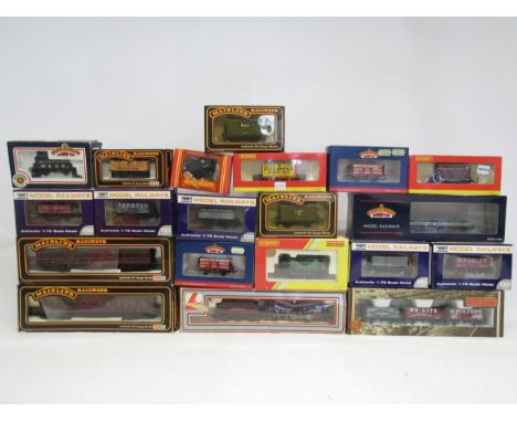 A collection of boxed 00 gauge model railway rolling stock to include Lima 205119 MWG Mogul Crab 2-6-0 locomotive no.1300 in 