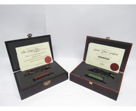 Two limited edition Bachmann Branch-Line 00 gauge model railway locomotives and tenders, comprising LMS 4-6-0 'Royal Scot' no