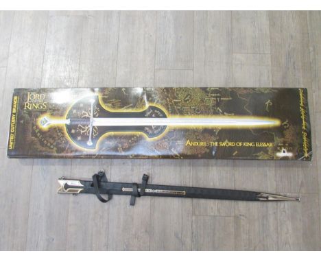 A United Cutlery The Lord Of The Rings official replica Anduril: the Sword Of King Elessar, stainless steel with 24K gold pla