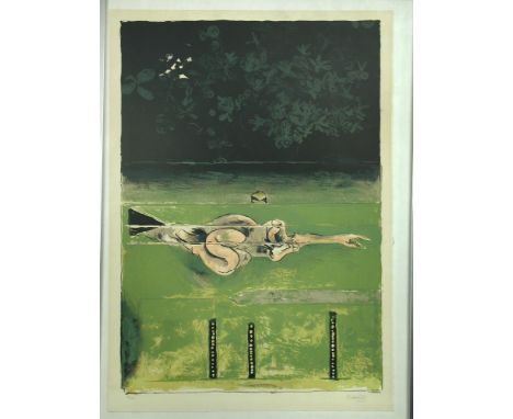 § Graham Sutherland, OM (British, 1903-1980) The Swimmer signed lower right "Sutherland" and numbered 73/75 colour lithograph