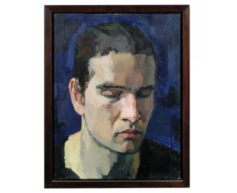 § Claudia Carr (British, b.1965) Portrait of a man signed on the reverse "Claudia Carr" oil on canvas 50 x 39cm (20 x 15in)  