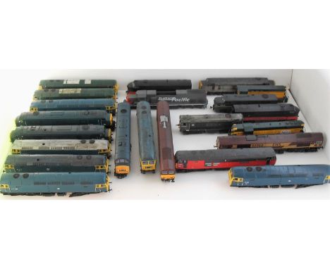 Unboxed BR electric '00' gauge locomotives by Corgi to include: 57003, 47258, 44001, 45L73, 47006, 47012, 47240, 47328, 46053