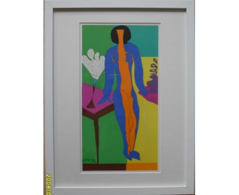 Henri Matisse, (1869–1954), 'ZULMA' original lithograph after Matisse's cut-outs 1954, framed, mounted and glazed 32 x 17 cm 