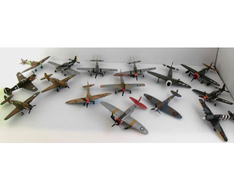 A selection of fifteen unboxed Corgi Archive Aviation Series Diecast Models to include: Republic P-47D-16 Thunderbolt – "11",