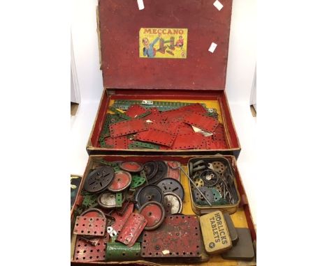 Mecanno parts in damaged box along with Mamod stationary steam engine in damaged box with accessories as shown.