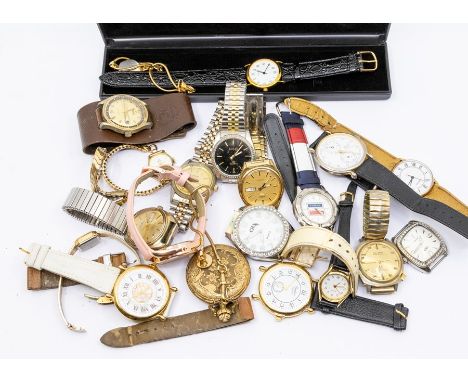 A collection of assorted watches comprising&nbsp; ladies and gents versions including brands Sekonda, Majex ,Geneva, Timex et