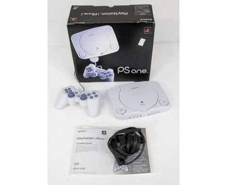 Playstation; a boxed PS1 Playstation console, 202SCPH-102B original box, working order