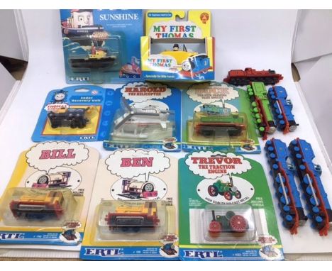 Thomas the Tank Engine die cast vehicles by ERTL . Some sealed on card, some loose.