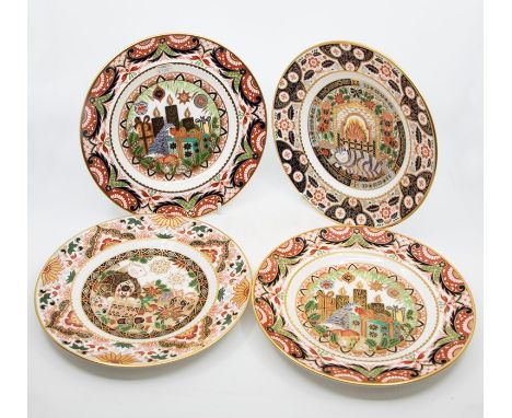 Seven Royal Crown Derby Christmas and teddy plates, boxedCondition: All perfect and 1st quality