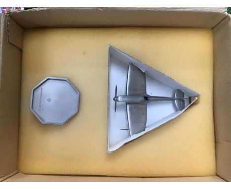 Franklin Mint Spitfire, boxed, Reno wooden pin bagatelle, Royal Wedding glasses, wooden animals etc.