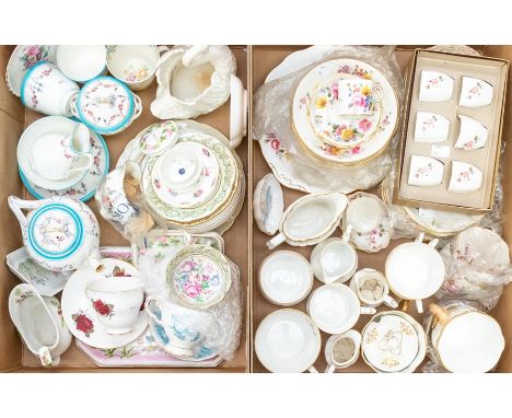 Royal Crown Derby: an extensive collection of miscellaneous RCD to include cups, coffee cans, plates, saucers, cake plates va