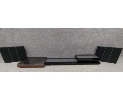 B&amp;O HiFi system, Beogram 1700 turntable, Beomaster 3500 amplifier, Beovox 6520 speakers, Beocord 3500, Beogram CD 3500 an