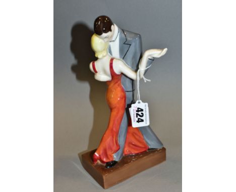 A LIMITED EDITION ROYAL WORCESTER FIGURE GROUP, from Art Deco collection 'The Dancers' commemorating 250th Anniversary of Roy