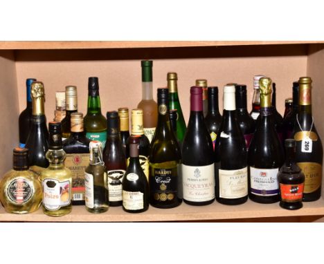 WINE AND LIQUEURS, thirty bottles of assorted wines, liqueurs and one ale, including Prosecco, Chardonnay, Schnapps and Pimm'