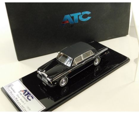 ATC ROLLS-ROYCE MODEL. An ATC 1/43 scale model of a 1978 Silver Wraith II. Mint with Perspex cover &amp; outer box.