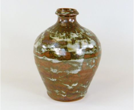 SHIGEYOSHI ICHINO. A stoneware bottle vase made at the Leach Pottery. Unmarked. Height 22cm Provenance: A gift in the 1970's 