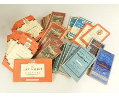 ROAD MAPS. 48 various road maps by Bartholomew &amp; Ordnance Survey.