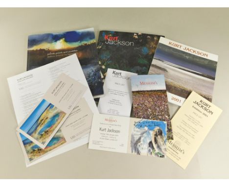 KURT JACKSON.Kurt Jackson: three exhibition catalogues, 'Pods, Pools & Puddles', (Lemon Street Gallery) & two Messum's catalo